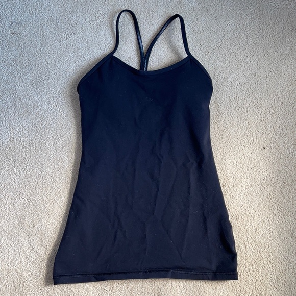 Black Lululemon Power Y Tank - Picture 1 of 2